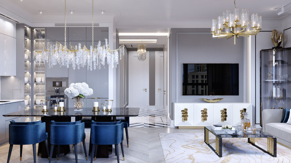 ЖК Сити Парк, кухня-гостиная