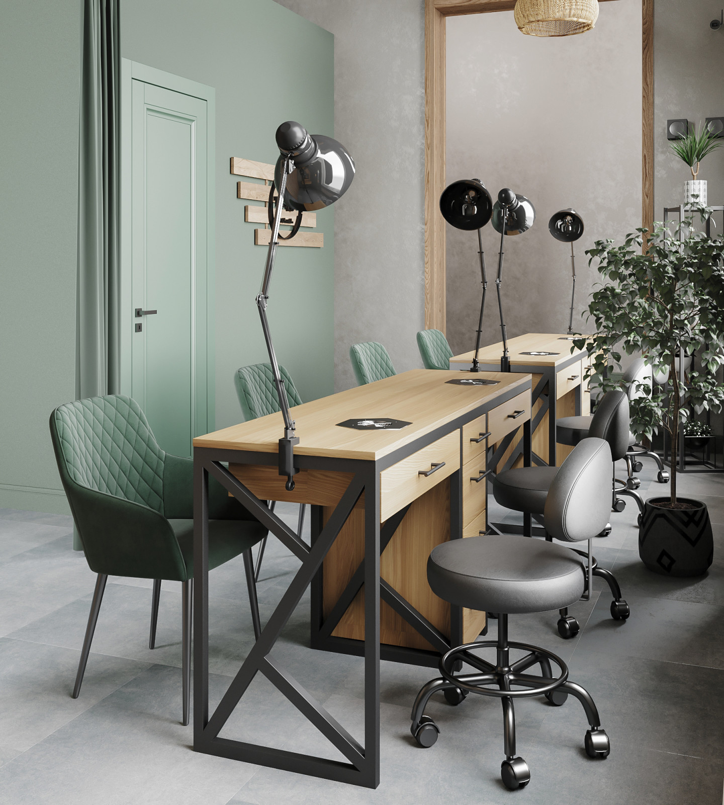 Визуализация маникюрного салона