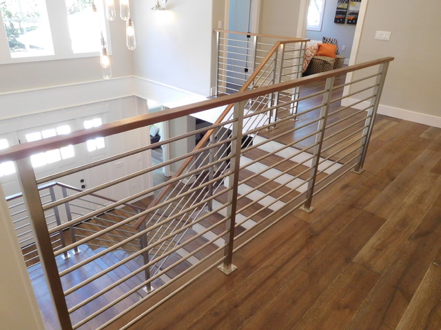 Stainless Steel Railing In Menlo Park Ca Modern Staircase Other By Top Tread Stairways