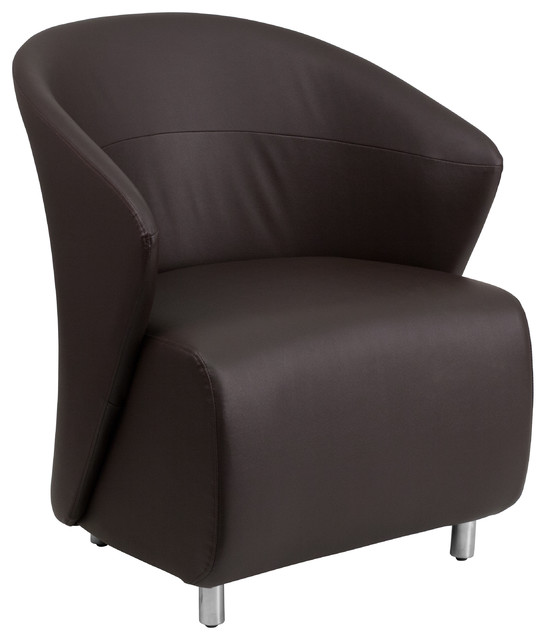 Flash Furniture Black Leather Chair - Contemporary - Armchairs And