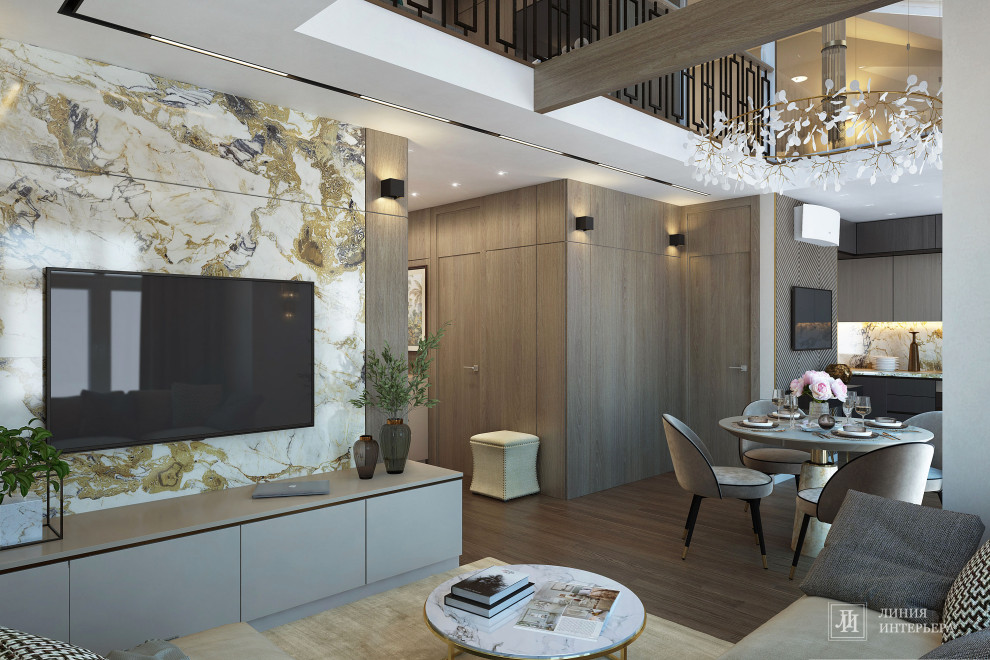 Дизайн интерьера 2-х уровневой квартиры