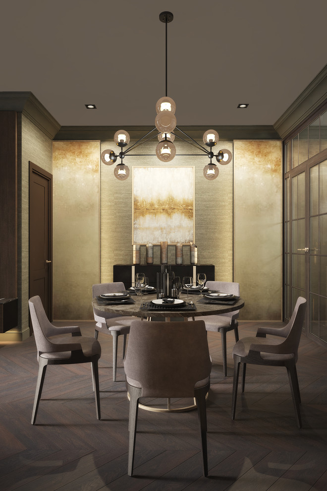 Современная квартира в темных тонах