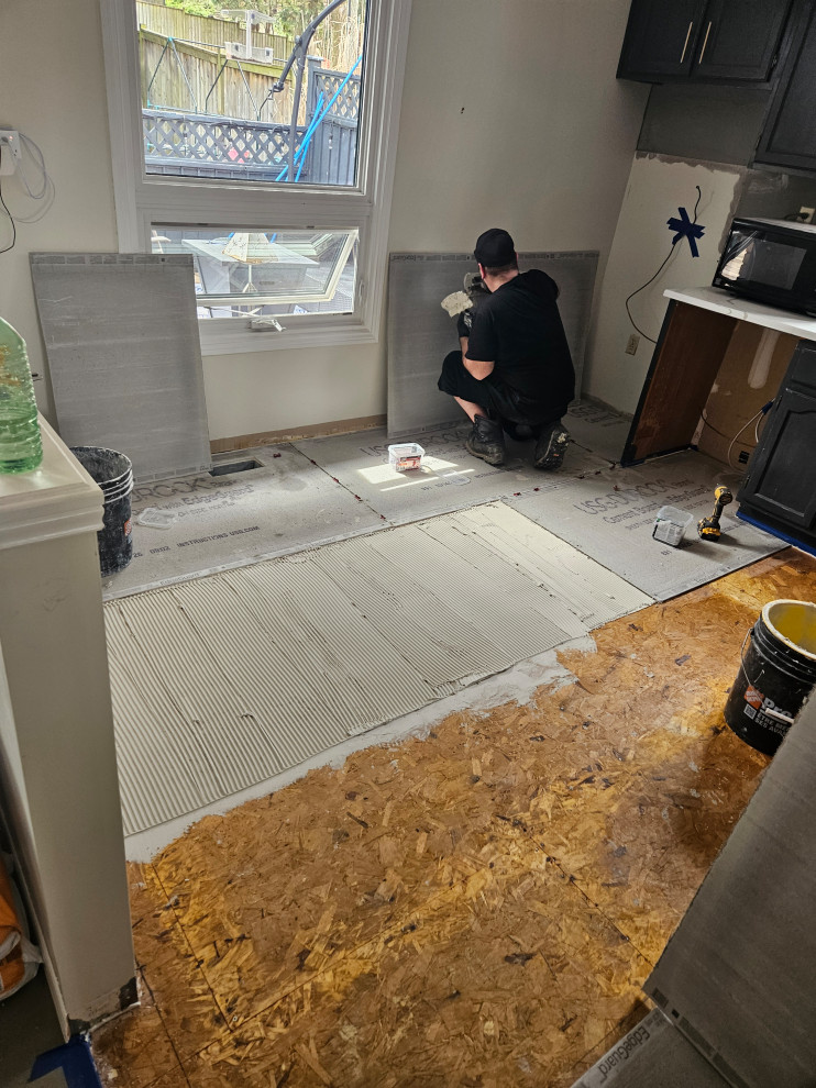 Kitchen Remodel (Floors & Backsplash)