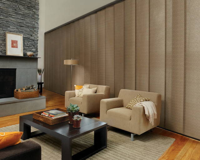 Skyline Gliding Window Panels contemporary-vardagsrum