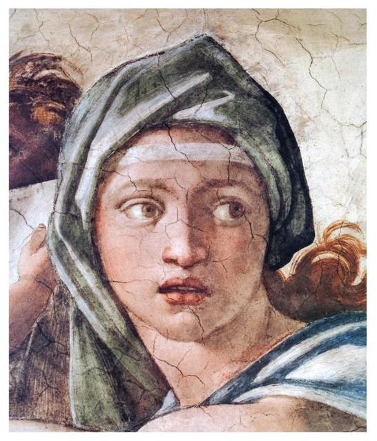 michelangelo sibyl drawing