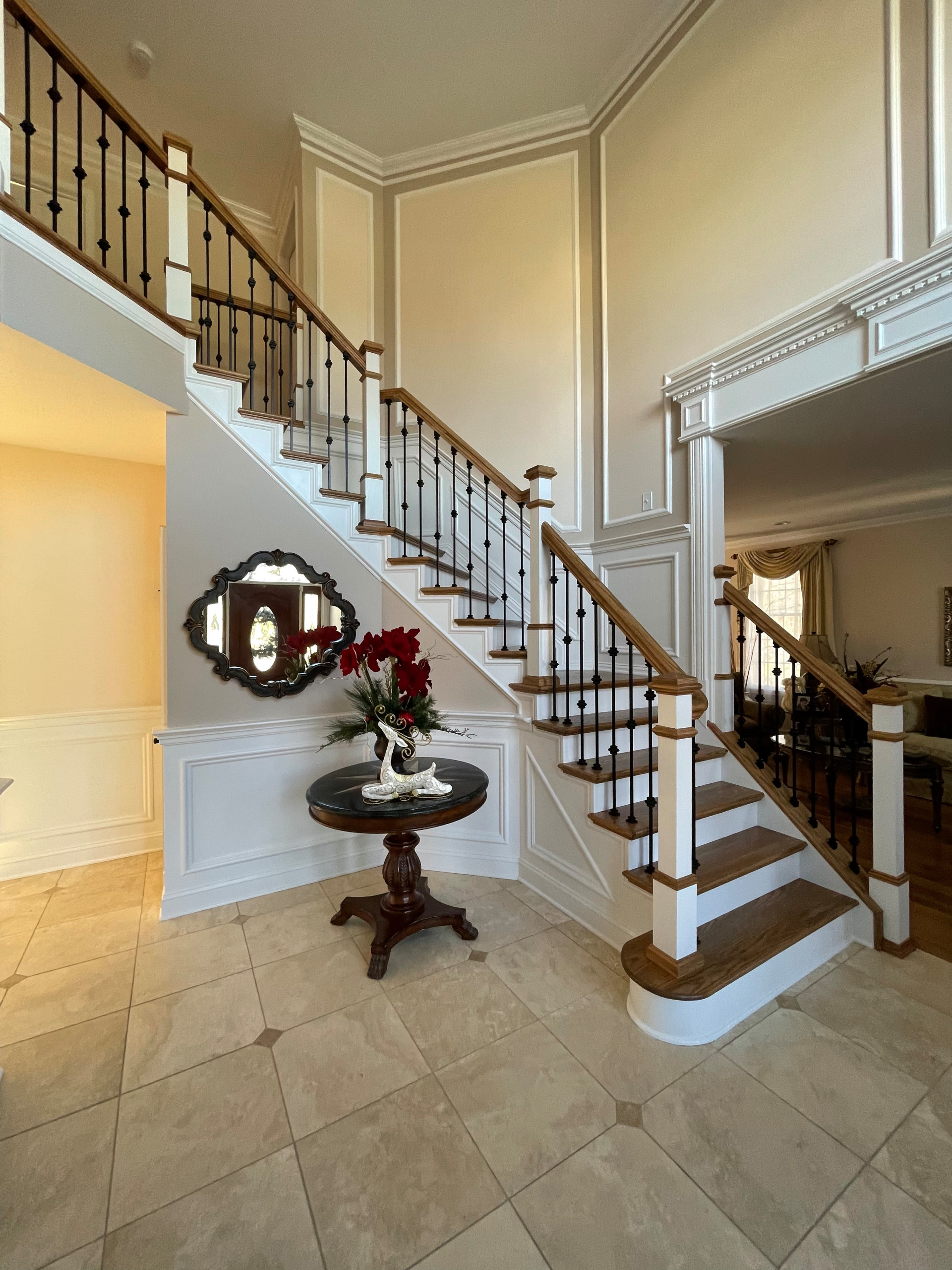 Custom staircase and railing
