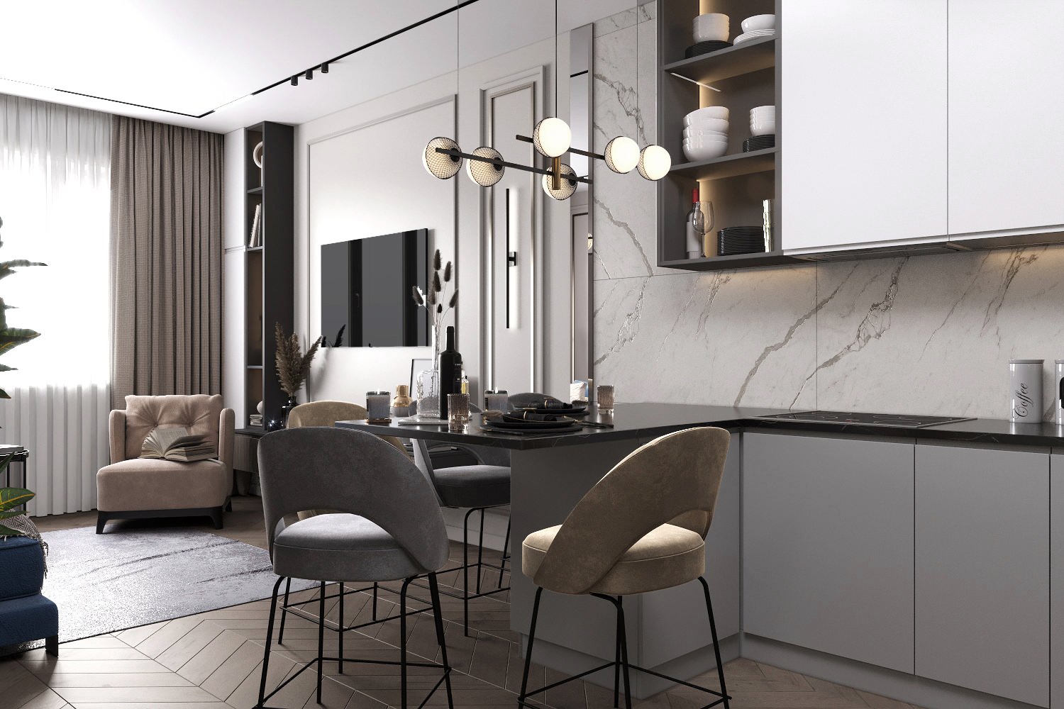 проект "Нюанс Заречный на 70 м2"