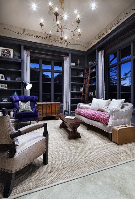 Hill Country Modern rustic-living-room