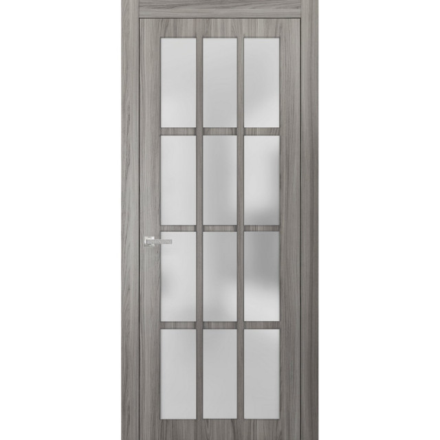 Solid French Door Glass 32 X 80 Felicia 3312 Ginger Ash Gray Pre Hung