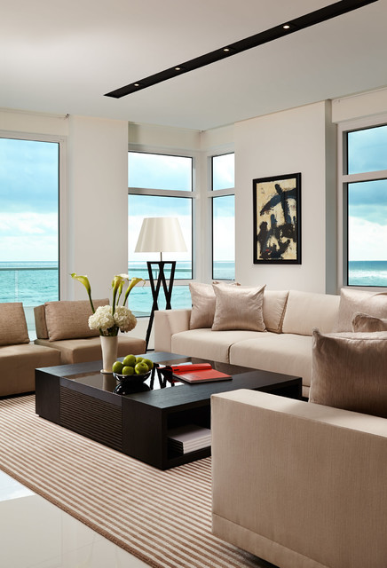 Boca Residence contemporary-living-room