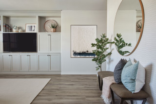 ベージュのリビング 壁紙 のインテリア実例画像 21年6月 Houzz ハウズ