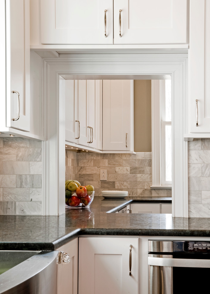 Home design - large transitional home design idea in Philadelphia