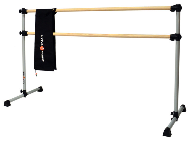 Vita Vibe Prodigy Traditional Wood Double Bar Ballet Barre And Bag Vita Vibe Prodigy Traditional Wood Double Bar Ballet Barre And Bag Travel Set 5