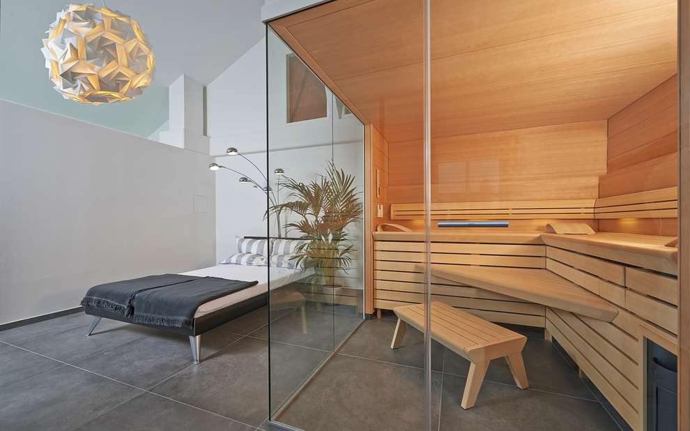 Сауна Lounge на мансарде городской виллы в Рейнланд-Пфальце.