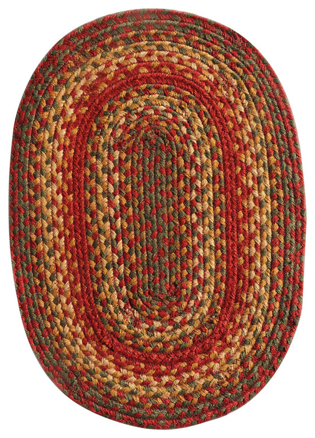 Homespice Decor Cider Barn  Jute Braided Placemat 13" x 19" (Oval)