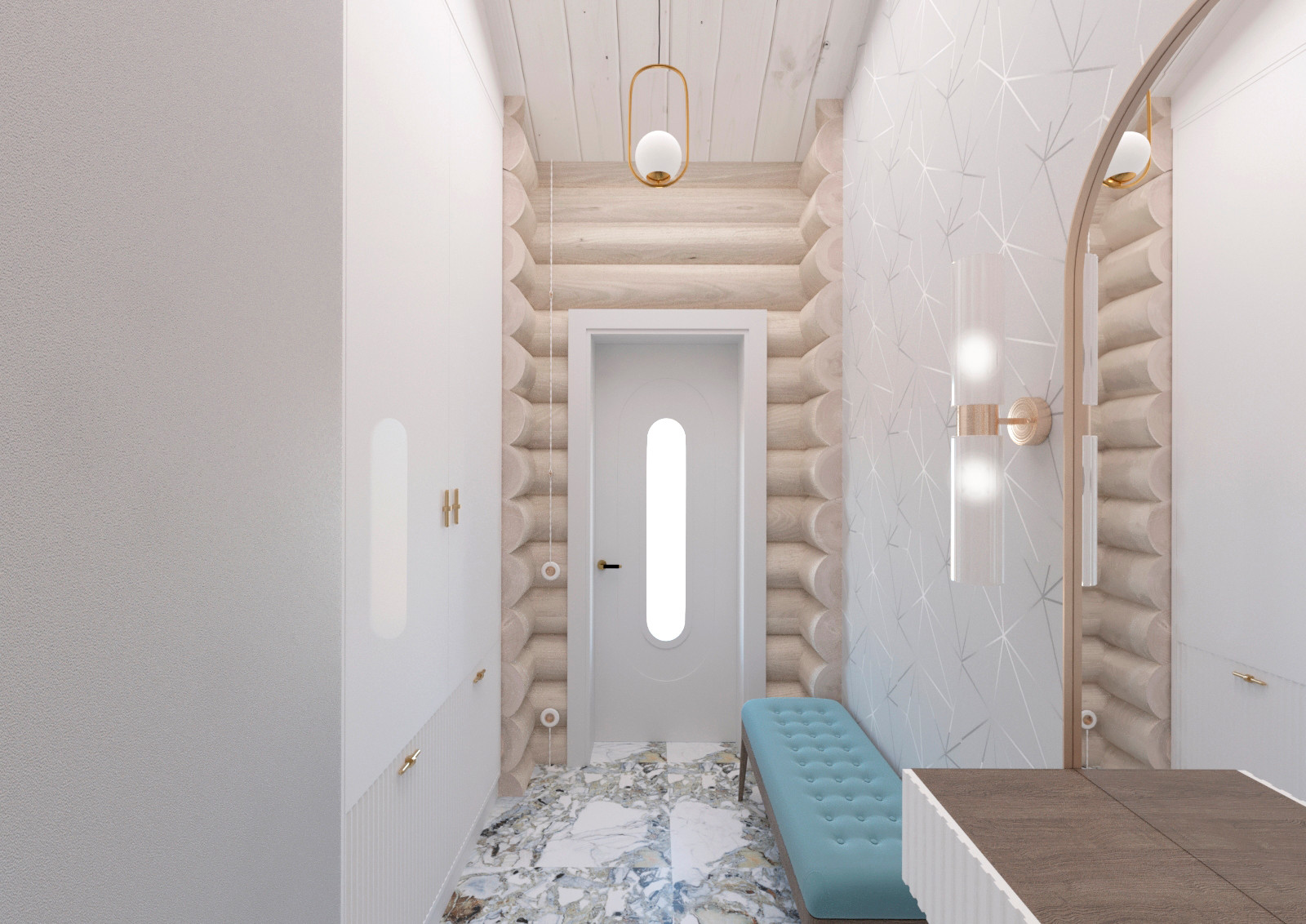 Дизайн интерьера в доме-срубе