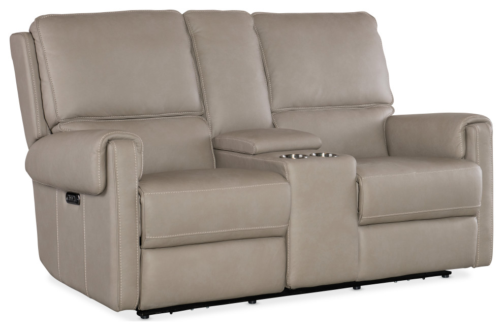 Somers Power Console Loveseat WithPower Headrest