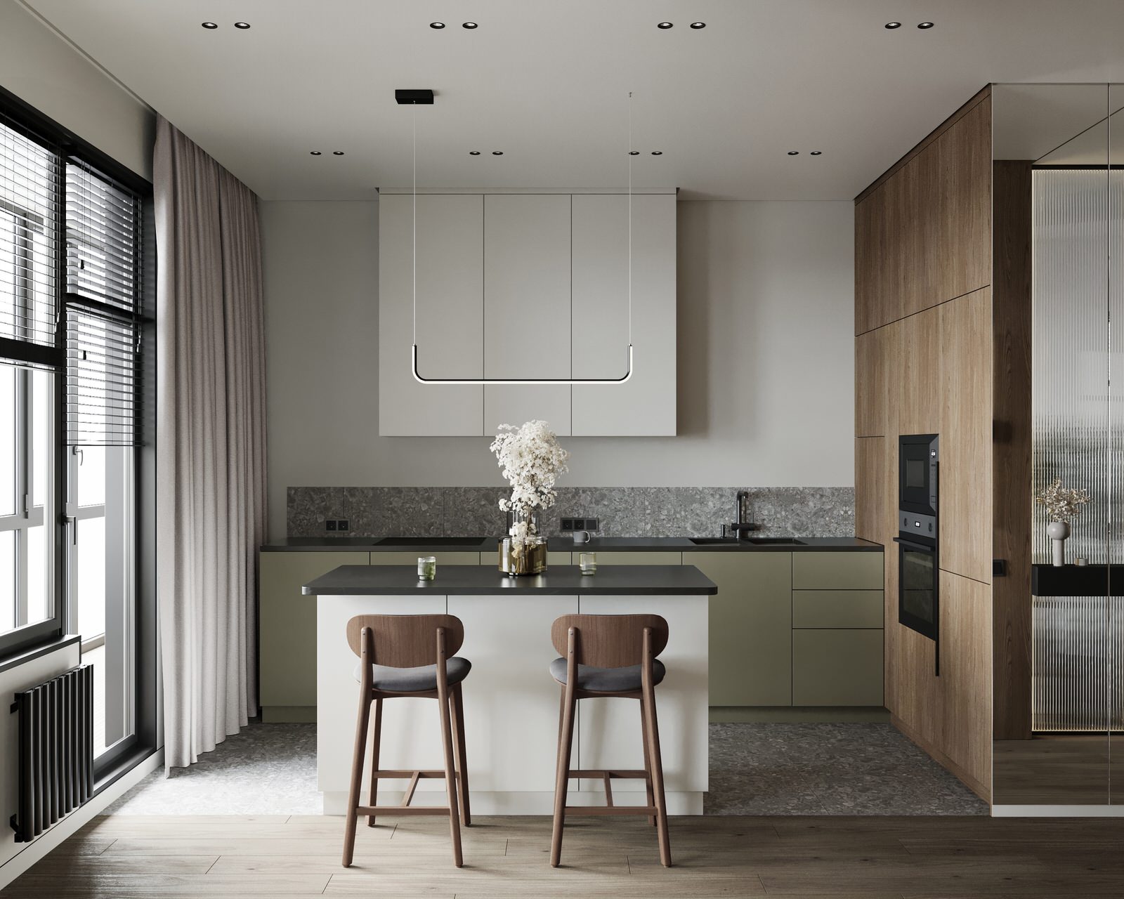 Дизайн интерьера квартиры в ЖК "Притяжение" на Выборгской набережной