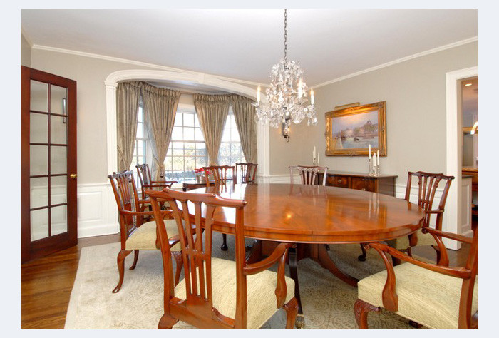 Inspiration for a transitional dining room remodel in Miami