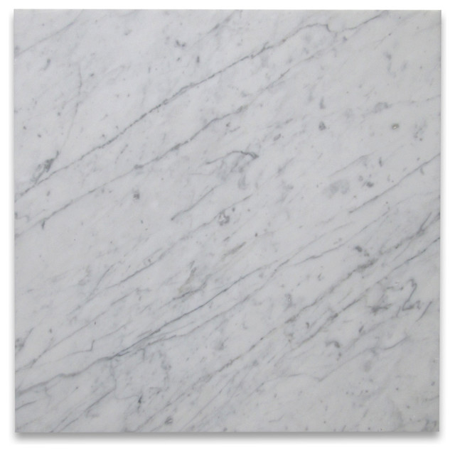 18 X18 Carrara White Marble Tile Honed Italian Bianco Carrera Set Of 88 18 X18 Carrara White Marble Tile Honed Italian Bianco Carrera Set Of 88