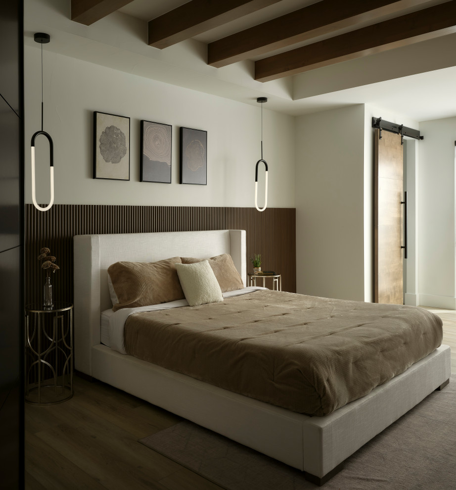 Trendy bedroom photo in Denver