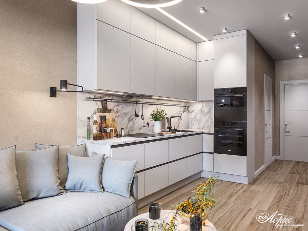 Дизайн евродвушки в ЖК Европейский (ул.Левитана)