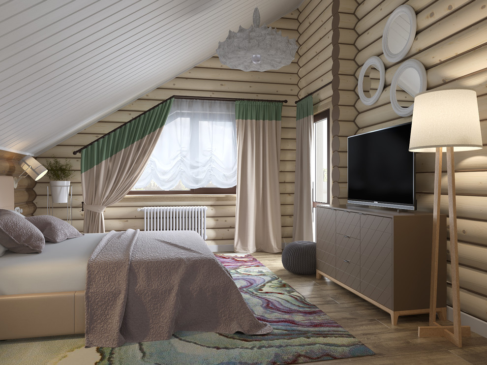 Сруб в современно-классическом стиле