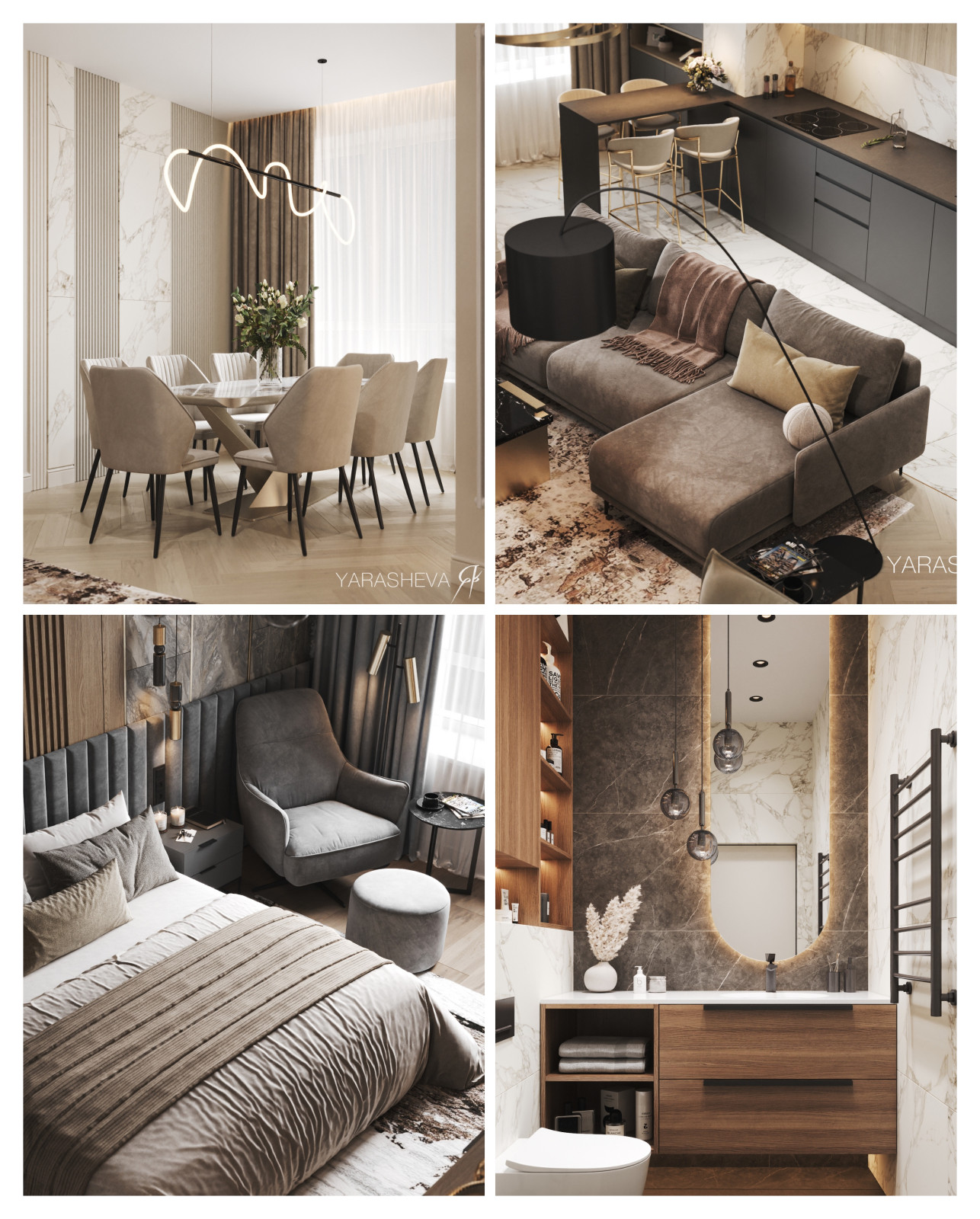 Дизайн - проект квартиры в ЖК Зорге 9