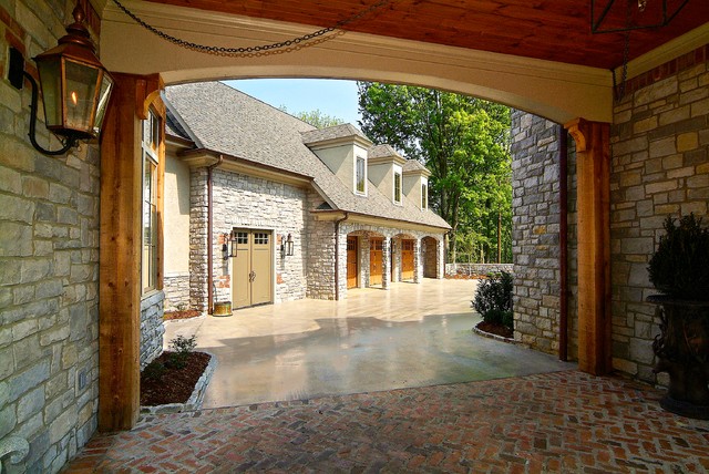 Breezeway To Detached Garage Traditional Exterior Nashville