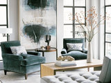Transitional Living Room by Leverone Design, Inc.
