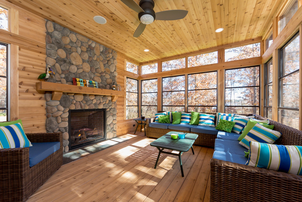 North Woods Lake Cabin - Rustic - Sunroom - Minneapolis - by Quigley ...