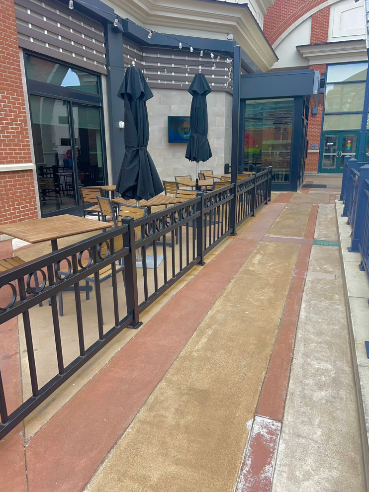 Modern Metal Railings @ Annapolis Restaurant