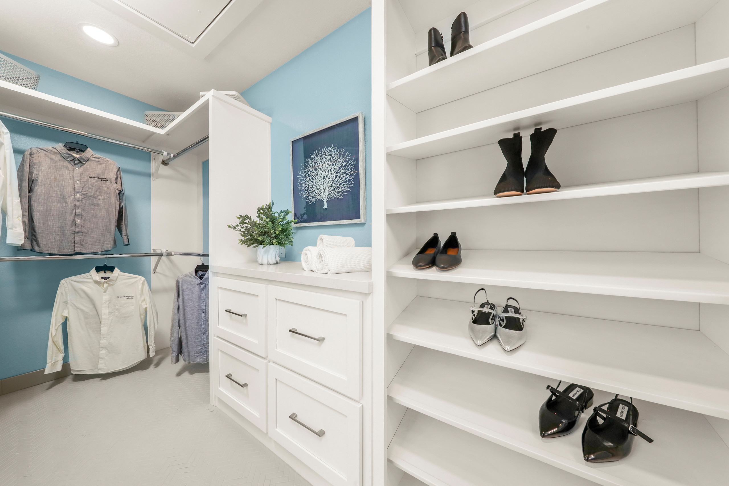 Cerulean Blue Bath and Walk-In Remodel Palmdale, CA *Gorham