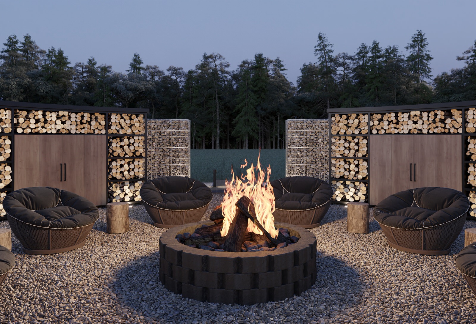 Загородный дом в охотничьем стиле