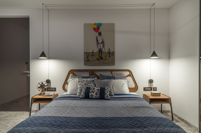 Krinns Villa contemporaneo-camera-da-letto