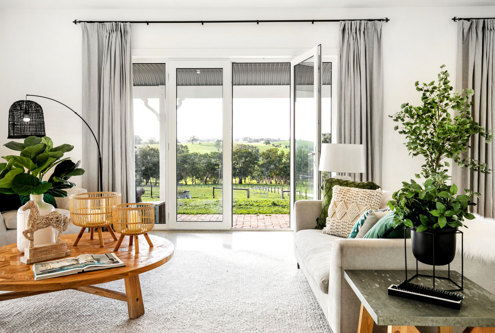 This is an example of a contemporary living room in Adelaide.