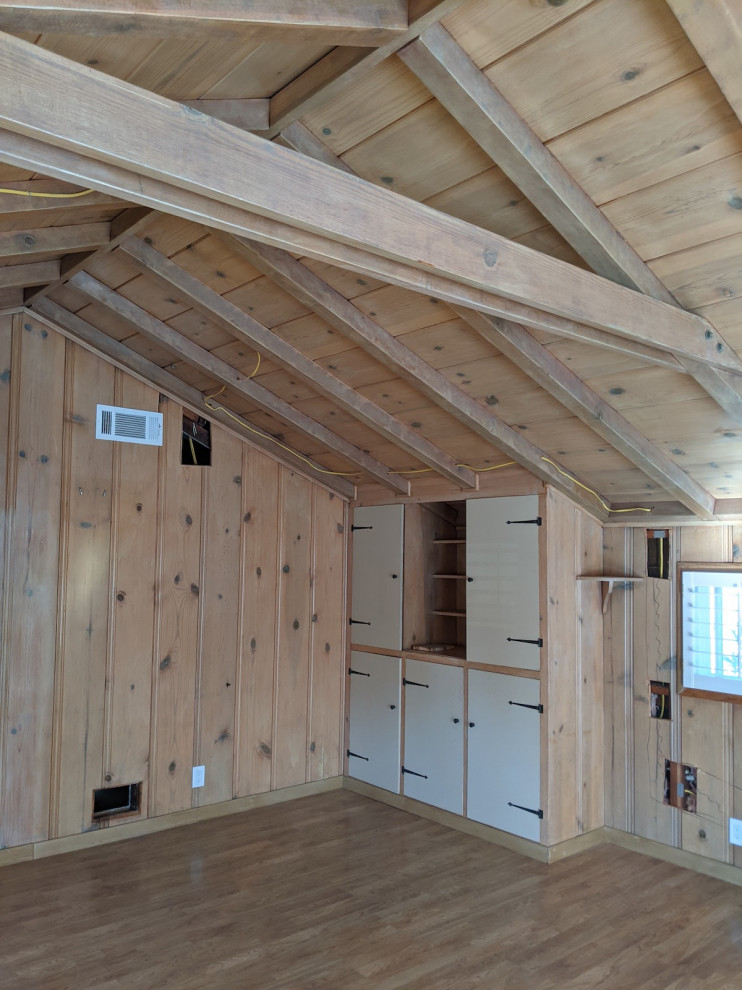 rigid foam panels to insulate room above garage