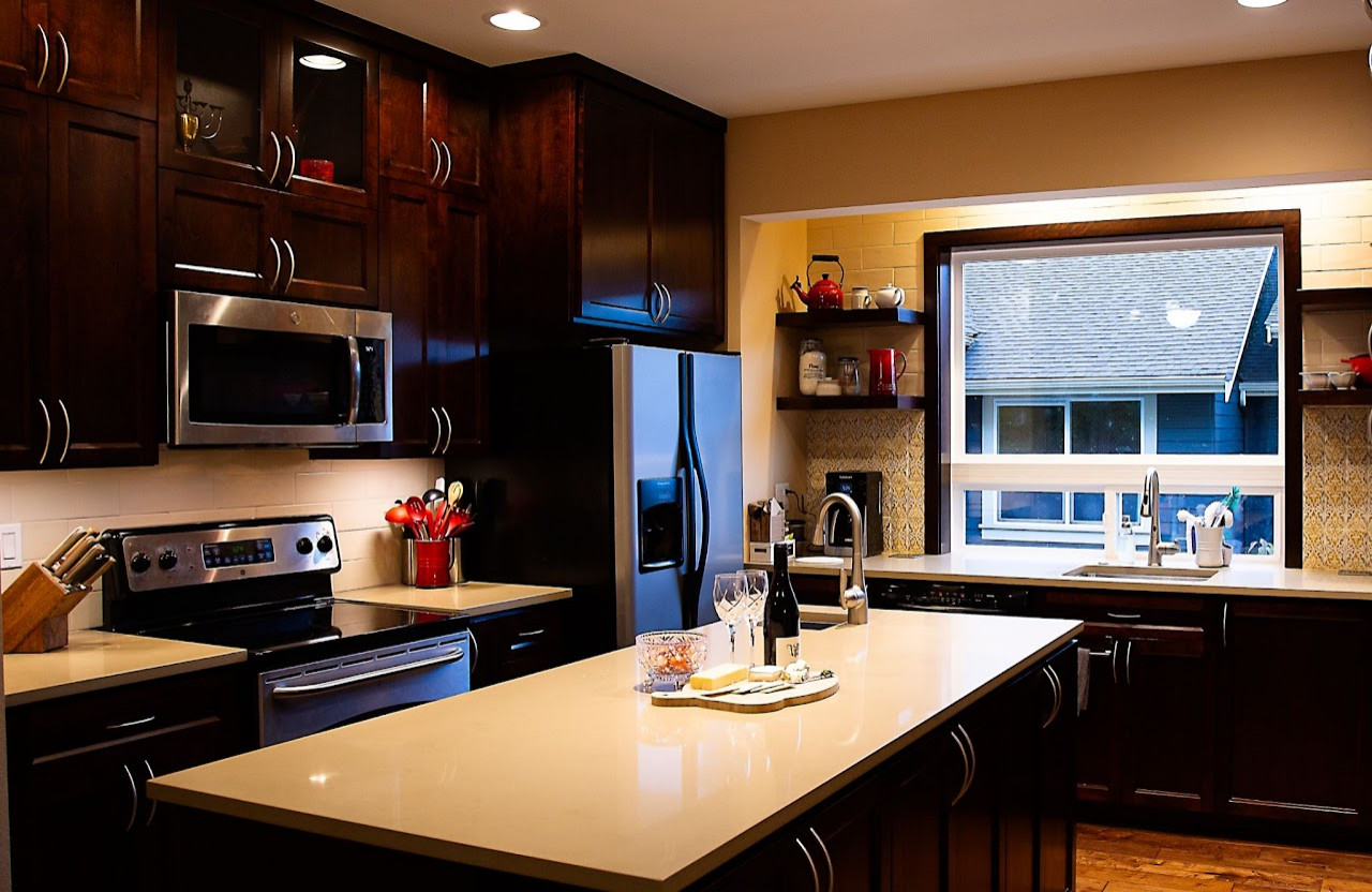 European Inspired Kitchen Gallery with Main Floor Remodel