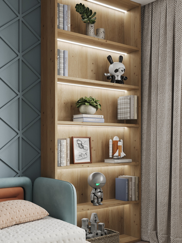 Квартира для молодой семьи с элементами сканди