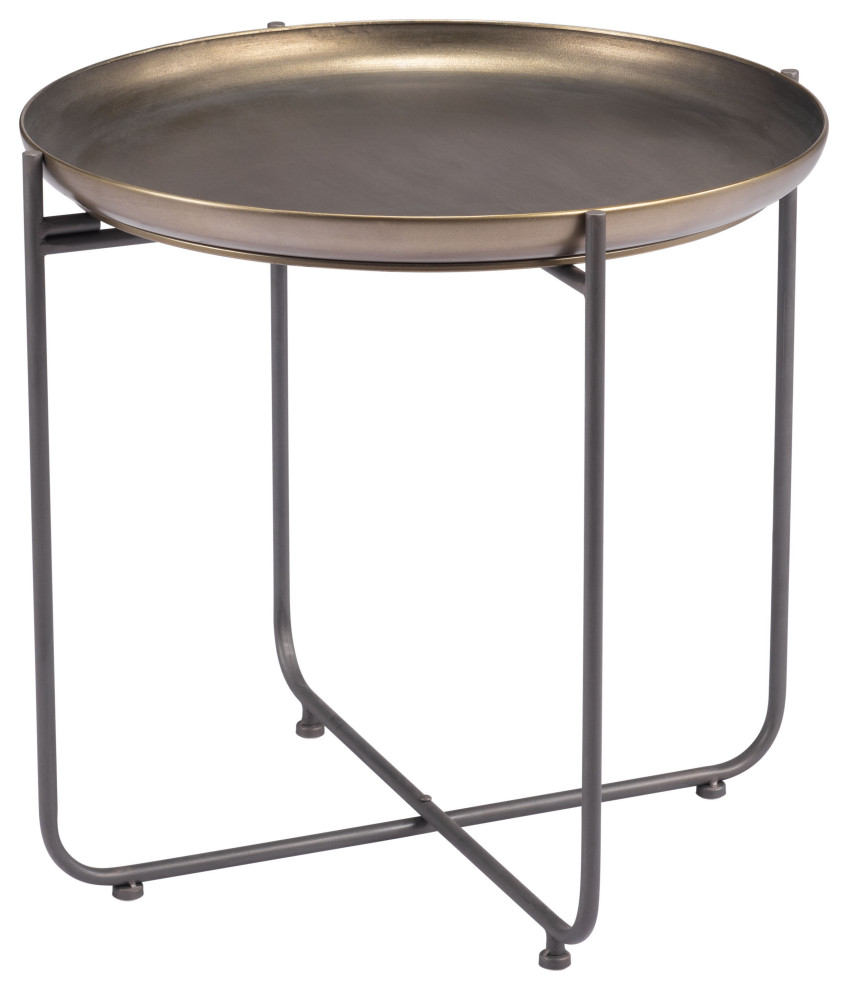 Bronson Side Table Industrial Side Tables And End Tables by Zuo