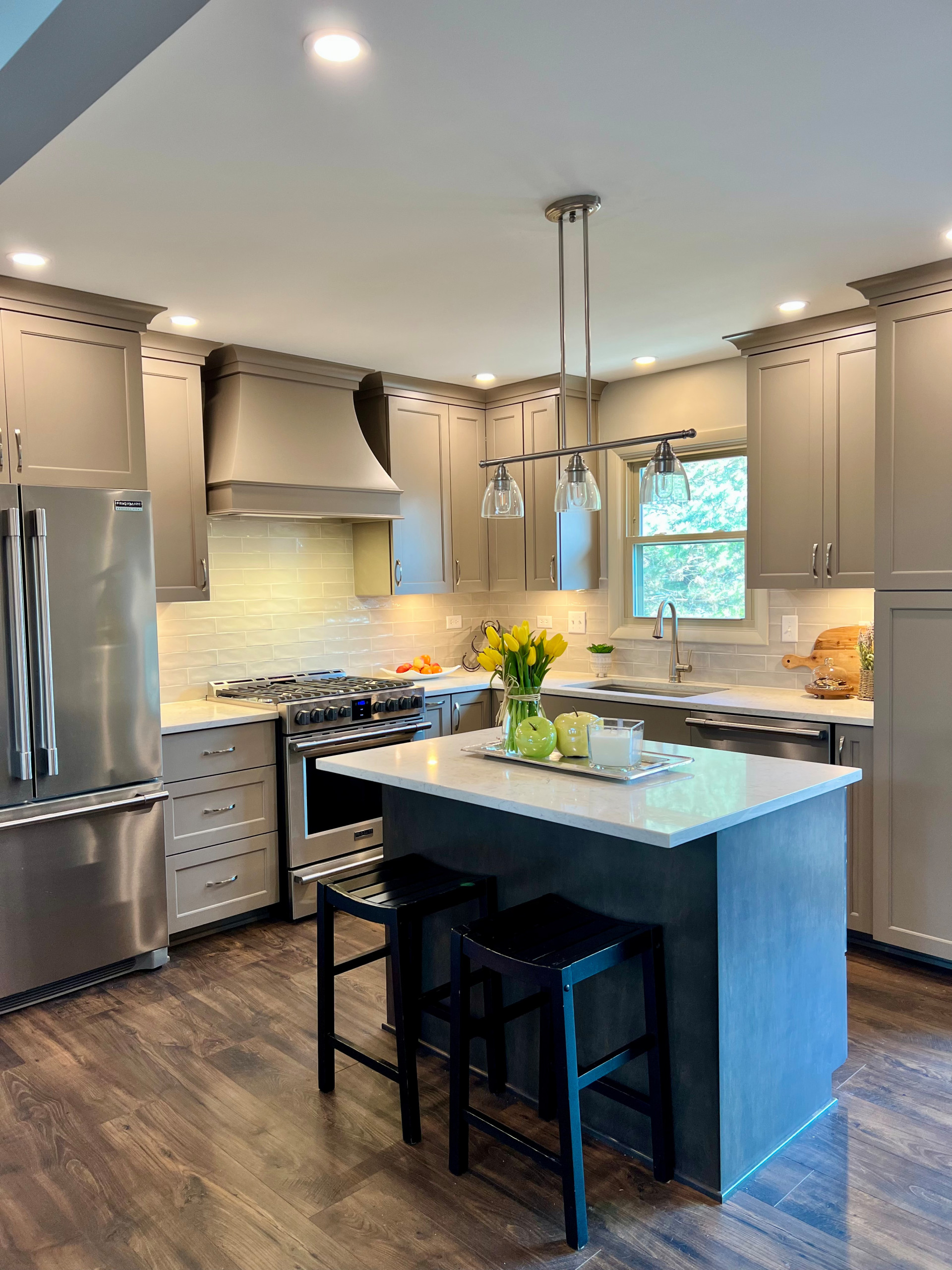 Warm Gray Traditional Kitchen