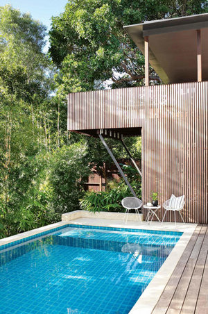 Out Door contemporain-piscine