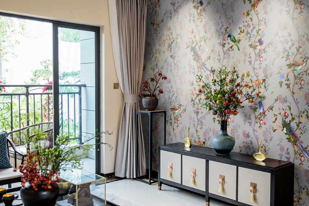 Фрески La Stanza из коллекции «Шинуазри» в семейной комнате