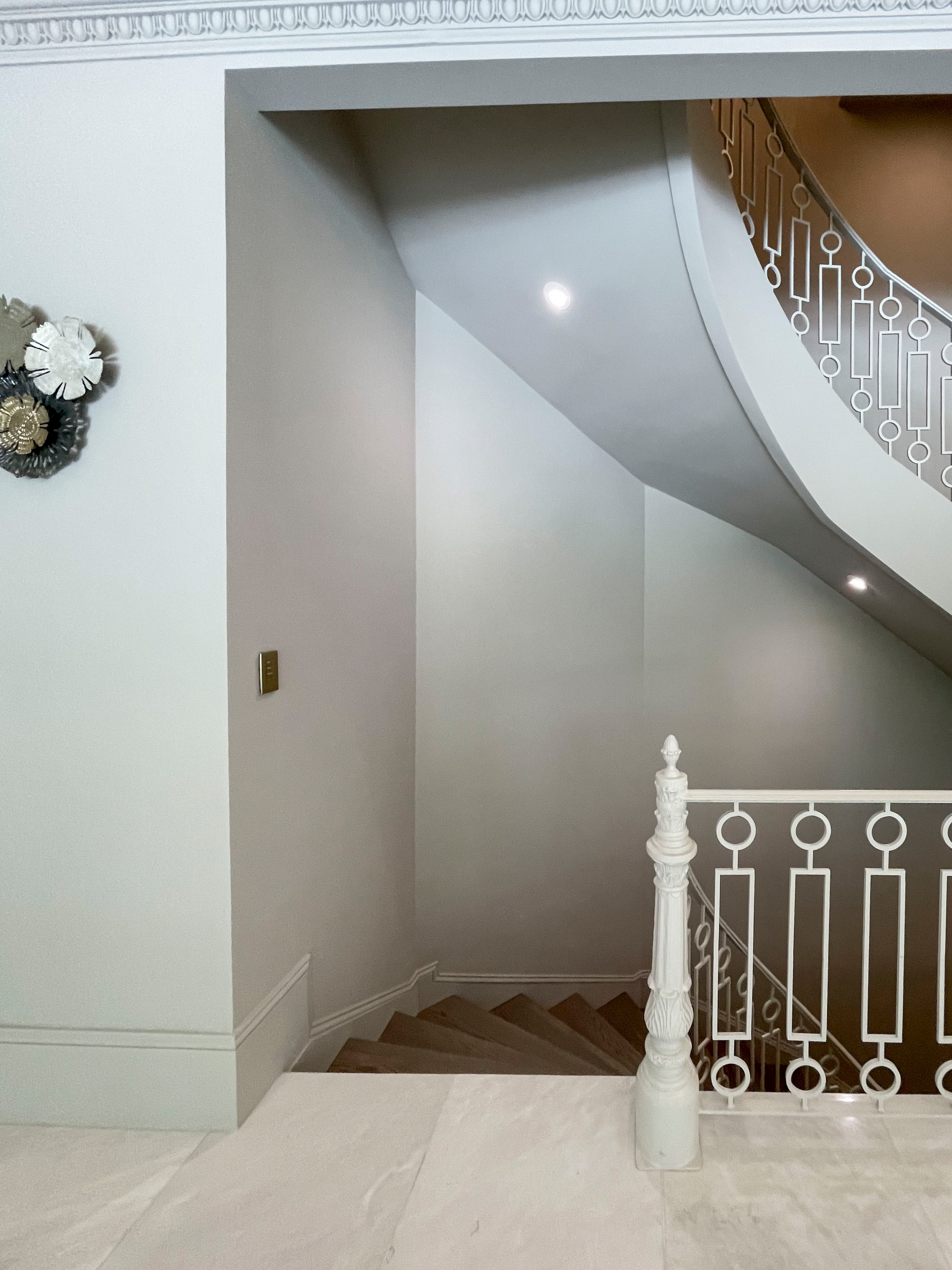 104_Curved Staircases in 18th Century French Inspired Mansion, Mclean VA 22101