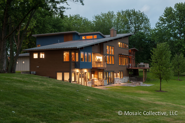 Custom Home Interiors and Exteriors for David K. Warfel Lighting Design minimalistisch-haeuser