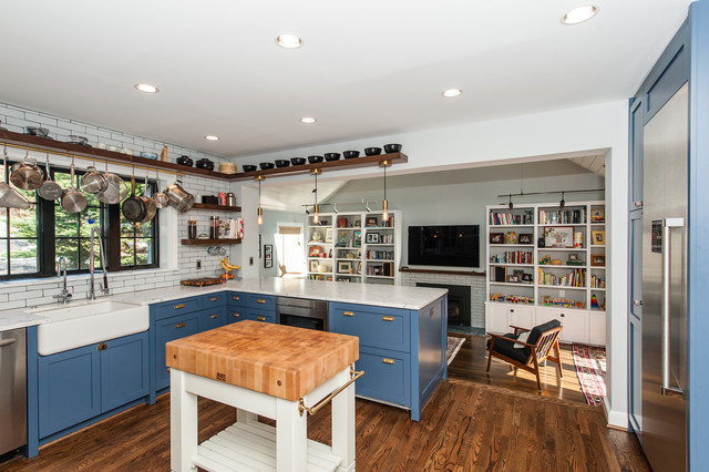 Nw Washington Dc Shabby Chic Style Kitchen Cathedral Ceiling