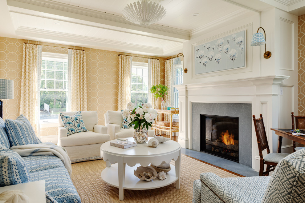 Harwich Port - Beach Style - Living Room - Providence - by Digs Design ...