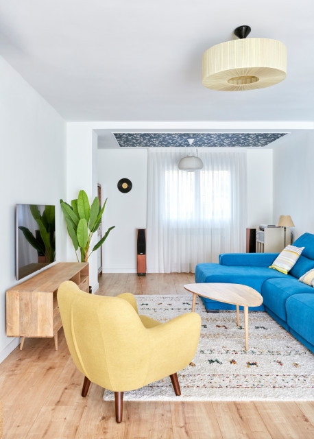 Hogar Marta y Roger contemporary-vardagsrum