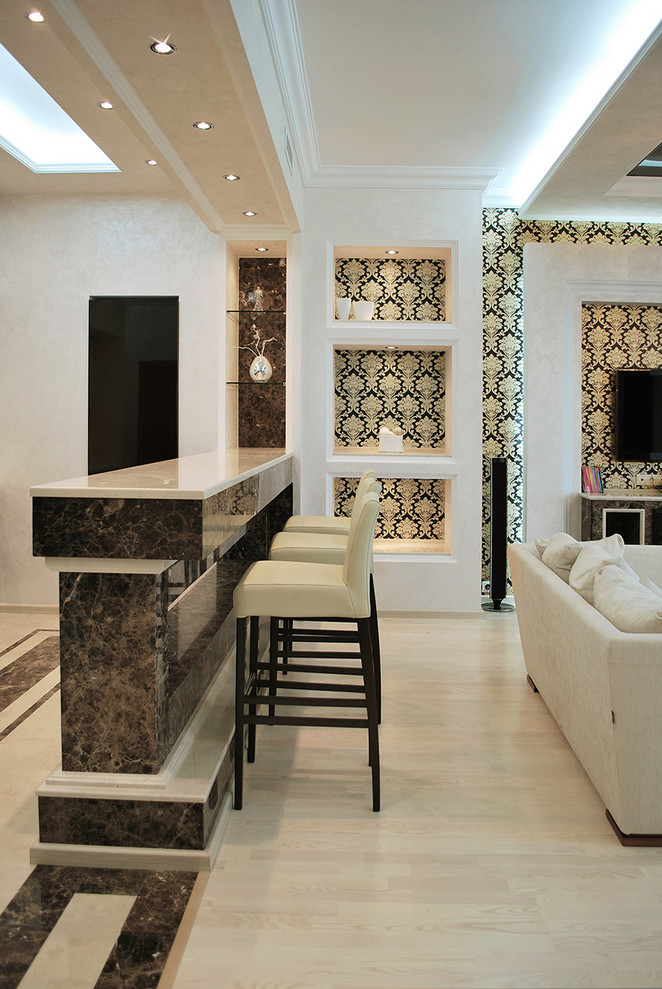 Классический интерьер в ЖК "Королевский парк"