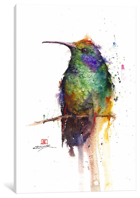 "Green Bird" by Dean Crouser, 26x18x1.5"